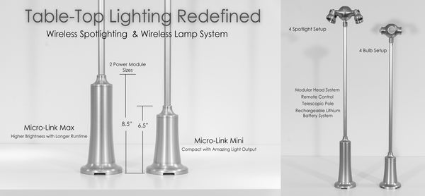 Micro-Link Table/Food Light System – FUEL Lighting Systems