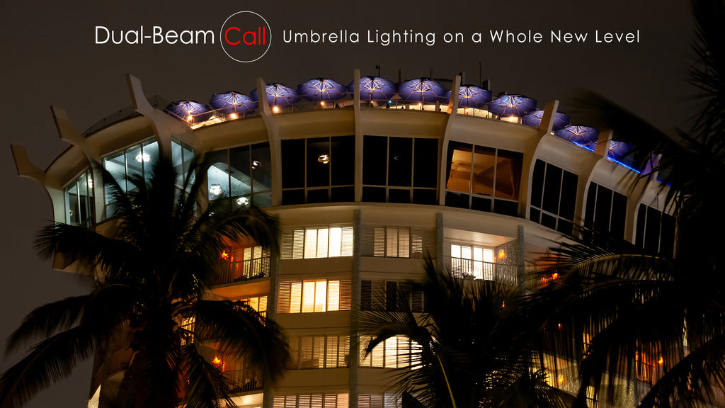 Dual Beam Umbrella & Table Light System