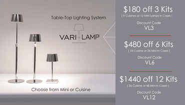 Vari-Lamp Tabletop Lighting System